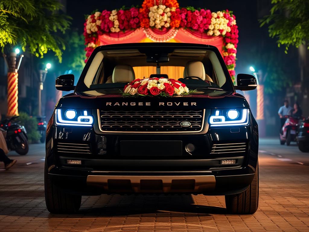 Range Rover / Defender on rent in Indore — Luxury Groom Entry